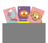 Tarjetas Didácticas del Alfabeto,26 Piezas Tarjetas Educativas para Aprender Letras | Juguete Educativo Animales Alfabeto Divertido Juego Niños 3-6 Años