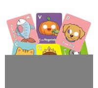 Tarjetas Didácticas del Alfabeto - 26 Tarjetas Gigantes de Letras,Juguete Divertido De Animales para Niños De 3 A 6 Años