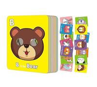 Tarjetas Didácticas para Bebés | Tarjetas Didácticas De Letras para Niños 3-5 Años - Juego Interactivo para Guardería Preescolar Hogar Viajes Coche Navidad