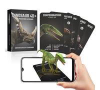 Tarjetas Dinosaurio 4D+ con Realidad Aumentada de Octagon Studio: ¡Descubre 20 Dinosaurios en 3D! App Complementaria para iOS y Android - Modos Drive y VR - En 15 Idiomas