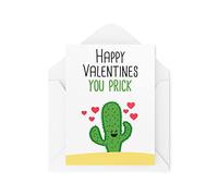 Tarjetas divertidas del día de San Valentín, Happy Valentine's You Prick Card, Novio Novia prometida Best Friends Broma Banter Fun, CBH270