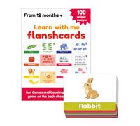 Tarjetas Educativas de Números - Juego de 100 Tarjetas de Palabras | Herramientas Educativas para Primeros Años con Actividades Interactivas para Niños Y Niñas +1 Año