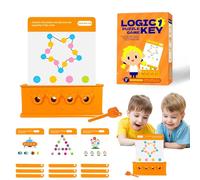 Tarjetas Educativas Preescolares, Tarjetas Flash para Niños Pequeños, Juguete lógico Interactivo con Llave, Juguetes Sensoriales con Juegos de Combinación para Niños