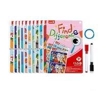 Tarjetas Educativas Reutilizables Buscar Diferencias 10 para uds(Difficulty 3)