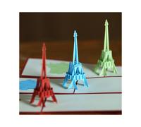 tarjetas emergentes "Torre Eiffel de Par?s", vale, mapa de Francia de Bon Voyage Paris, 3D, invitaci?n, tarjeta de vale, tarjeta de felicitaci?n, tarj