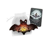 Tarjetas emocionales de Halloween - Tarjetas motivacionales mágicas con mensajes de apoyo | Figuras motivacionales regalos para apoyo diario Aprendizaje Compañero de viaje Aula Escuela Oficina