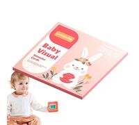 Tarjetas en y negro: estimulación visual de alto contraste, tarjetas flashes de aprendizaje infantil | Herramientas de desarrollo sensorial recién nacido, ayuda con el entrenamiento cerebral