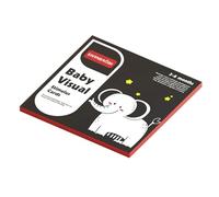 Tarjetas en y negro - Tarjetas de memoria para bebés de alto contraste, herramientas de aprendizaje visual, tarjetas de desarrollo sensorial, estimulación cerebral para educación, niñas, recién