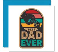 Tarjetas especiales de cumpleaños para papá, Best Dad Ever; impresionante tarjeta de cumpleaños de hija e hijo, regalos para el padre, tarjetas de felicitación para el día del padre de 145 mm, regalo
