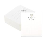 Tarjetas expositoras para pinzas de pelo,200 Piezas Rectangulares Blancas Reutilizables | Organizador De Accesorios Para El Cabello,Para Boutique Tienda Mercado Vendedores Minorista Viaje Feria Artesa