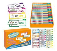 Tarjetas Flash a la vista, Tarjetas flash sonoras - Rhyme Flashcard,Carta Sona Tarjetas Flash vocabulario Kindergarten Sight Word Activity Book para edades comprendidas entre 4 y 8 años