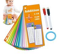 Tarjetas Flash de Adición, Tarjetas Flash de Multiplicación | Juguete de Cartas Aritméticas Matemáticas - 14X Juegos de Matemáticas Educativas para, Tarjetas Flash de la División de Manipulaciones