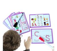 Tarjetas Flash De Alphabet | Deck Letter Learning Deck | Reconocimiento De para Niños Pequeños | Tarjetas Flash Preescolares Tempranas, Tarjeta De Lenguaje De Desarrollo para Niños, Herramientas D