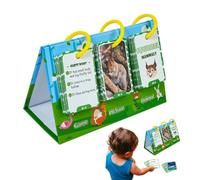 Tarjetas flash de animales realistas, Match de tarjetas flash de animales,69x Tarjetas cognitivas de animales realistas - Fun Vocabulary Builder, Early Learning Puzzle, juego de juego para niños de ed