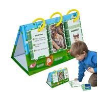 Tarjetas flash de animales realistas, Match de tarjetas flash de animales,69x Tarjetas cognitivas de animales realistas | Fun Vocabulary Builder, Early Learning Puzzle, juego de juego para niños de ed