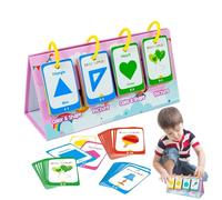 Tarjetas Flash De Aprendizaje De Formas - Juego Educativo para Niños Pequeños De 11,69 Pulgadas | Juego De Reconocimiento De Colores, De Conocimientos, Material Educativo De Papel para