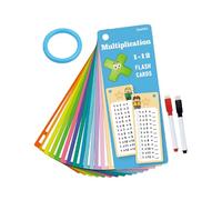 Tarjetas Flash de Aprendizaje de Matemáticas - 3,94 X 7,28 X 0,79 PulgadasTarjetas Educativas para Kindergarten, Juegos Matemáticas Divertidos |Tarjetas De Anillo De Viaje Para Niños Y Niñas