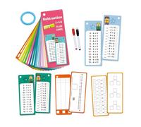 Tarjetas Flash de Aprendizaje de Matemáticas - 3,94 X 7,28 X 0,79 PulgadasTarjetas Educativas para Kindergarten, Juegos Matemáticas Divertidos |Tarjetas De Anillo De Viaje Para Niños Y Niñas