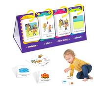 Tarjetas flash de aprendizaje - Tarjetas educativas preescolares, Tarjetas flash de palabras en la vista de alfabetización temprana | Tarjetas de práctica con palabras comunes, tarjetas de memoria