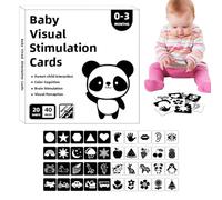 Tarjetas Flash de Bebé - Estimulación Visual & Desarrollo Cerebral | 40 Cartas De Alto Contraste Para Recién Nacidos De 0 A 3 Meses | Aprendizaje Temprano, Seguimiento Cognitivo Y Desarrollo Sensorial