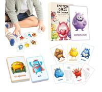 Tarjetas Flash De Emociones,Tarjetas De Imágenes Reales De Sentimientos para Niños Peqsueños - Fichas Educativas Habilidades Sociales para Aprendizaje Infantils