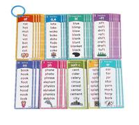 Tarjetas flash de juegos fonéticos, papel de 1000 palabras a la vista