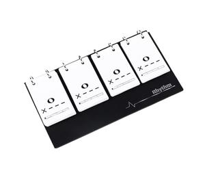 Tarjetas flash de notas musicales, tarjeta de entrenamiento de notas, tarjetas de ritmo flash, decoración de escritorio, accesorios de enseñanza de música, tarjeta de aprendizaje de notación musical