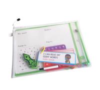 Tarjetas flash de ortografía para jardín de infantes, kit de aprendizaje de inglés borrable, juegos de palabras de alta frecuencia para niños, ayudas de enseñanza de aprendizaje fonético, herramientas