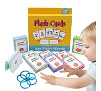 Tarjetas Flash de Palabras a la vista,Tarjetas Flash de Lectura | 220 tarjetas de palabras a la vista de alta frecuencia | Lectura de tarjetas Flash, juegos de vocabulario reutilizables, juegos de