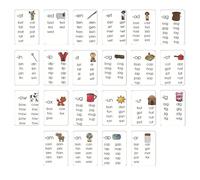 Tarjetas flash de palabras comunes, Tarjetas flash para aprendizaje de palabras visuales - 22 hojas Animales Palabras de alta frecuencia Tarjetas educativas | Tarjetas de palabras de alta frecuencia