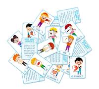 Tarjetas Flash Del Cuerpo Humano - Piezas De Flash De Aprendizaje Del Cuerpo 11x8 Cm | Tarjetas Educativas Para Niños, Tarjetas De Aprendizaje Interactivas, Herramientas De Desarrollo Cognitivo