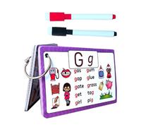 Tarjetas Flash Educational Alphabet - Preschool , Letras de aprendizaje | Recurso de enseñanza de fonética para niños pequeños, tarjetas de actividades duraderas brillantes para niños, divertida he