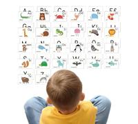Tarjetas flash educativas, Tarjetas flash en inglés para niños,Flashcard de aprendizaje de niños en la guardería - Tarjetas de actividades de desarrollo del idioma inglés para niños y niñas de 3 a 6