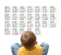 Tarjetas flash en inglés para niños, Tarjetas flash para jardín de infantes, para enseñar a preescolares en kindergarten, Tarjetas de actividades de desarrollo del idioma inglés para niños y para mí