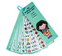 Tarjetas flash fonéticas - Tarjetas flash de primera palabra de alta frecuencia | Tarjetas flash de vista preescolar para niños | Tarjeta flash de construcción de vocabulario | Jardín de infantes |