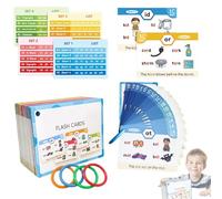 Tarjetas Flash Lectura Juegos Fonética Raíz, Set Vocabulario Palabras