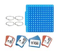 Tarjetas Flash Matemáticas - Juego educativo de 9,5 Pulgadas | Tabla educativa de Silicona - Tarjetas interactivas para 1 a 6 Años, Aprendizaje preescolar en el hogar, jardín de infantes, al