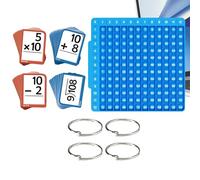 Tarjetas Flash Matemáticas | Juguetes Educativos con Bandeja | Juego de Tarjetas Flash - Para Niños Y Niñas De 1 A 6 Años De Edad Materna Clase Escuela Casa Guardería Viaje