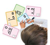 Tarjetas Flash Matemáticas, Tarjetas Flash De Adición Y Resta | Tarjetas Flash De Multiplicación Borrables En En La Escuela En Casa - Tarjetas De Revisión Educativa Y Práctica