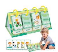 Tarjetas Flash para Action Cognition, Cards Flash Educational - Acción Descripción Aprendizaje de tarjetas Flash | Juguete de educación temprana segura e inodoro para Navidad, día del niño, cumpleaños
