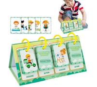 Tarjetas Flash para Action Cognition, Cards Flash Educational,Acción Descripción Aprendizaje de tarjetas Flash - Juguete de educación temprana segura e inodoro para Navidad, día del niño, cumpleaños y