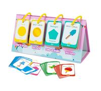 Tarjetas Flash para Niños Pequeños - 11,69 Pulgadas, Tarjetas Flash de Papel de Colores 96 Piezas | Set de Tarjețas de Formas para Niños, Juguete de Aprendizaje Cognitivo, Tarjețas Educativas para Aul