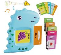 Tarjetas Flash Parlantes [112 Hojas 224 Palabras], Electight Juegos Educativos Montessori Infantiles para 2 3 4 5 6 Años, Tarjeta de Alfabetización Infantil, Cumpleaños, Español/Azul