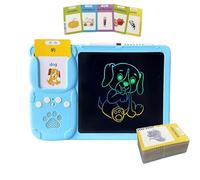 Tarjetas Flash parlantes - ABS/Rosa de 24 x 17 cm, Tarjetas de Palabras audibles, Dispositivo de Lectura de Audio desarrollar Habilidades Habla, Actividades de Aprendizaje pre