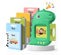 Tarjetas Flash Parlantes Juguetes Educativos Niños para 2 3 4 5 6 Años Flash Parlantes Juguetes de Aprendizaje Tarjetas Parlantes Talking Flash Card Regalos De Cumpleaños(Verde Francés)