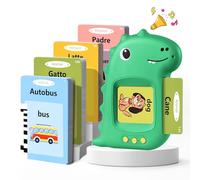 Tarjetas Flash Parlantes Tarjeta Flash Parlante Juguetes Educativos Niños para 3+ Años Flash Parlantes Juguetes de Aprendizaje Tarjetas Parlantes Talking Flash Card(Italiano Verde)