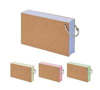 Tarjetas flash rayadas - Índice | Tarjetas de índice rayadas de 3 x 5 pulgadas con anillos de metal para revisión de estudiantes, toma de notas, planes de lecciones para profesores, niños, aula,