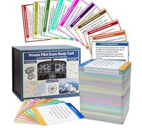 Tarjetas flash VFR de piloto privado, actualizadas 2026, más de 400 tarjetas de estudio impermeables, preparación de examen de teoría de vuelo de la FAA, resistente al desgarro y portátil