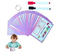 Tarjetas Flashdidácticas con alfabeto educativo - 5,3 x 3,5 x 0,5 pulgadas Planificador para niños, juego de reconocimiento de letras para la alfabetización temprana, Flashcarddidatticheabc Colorido