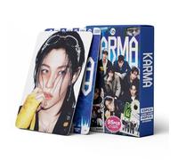 Tarjetas fotográficas de Kpop Stray Kids, 55 piezas de tarjetas Lomo de Stray Kids, 40 piezas de adhesivos SKZ, imprescindible para los fans del K-pop (A)